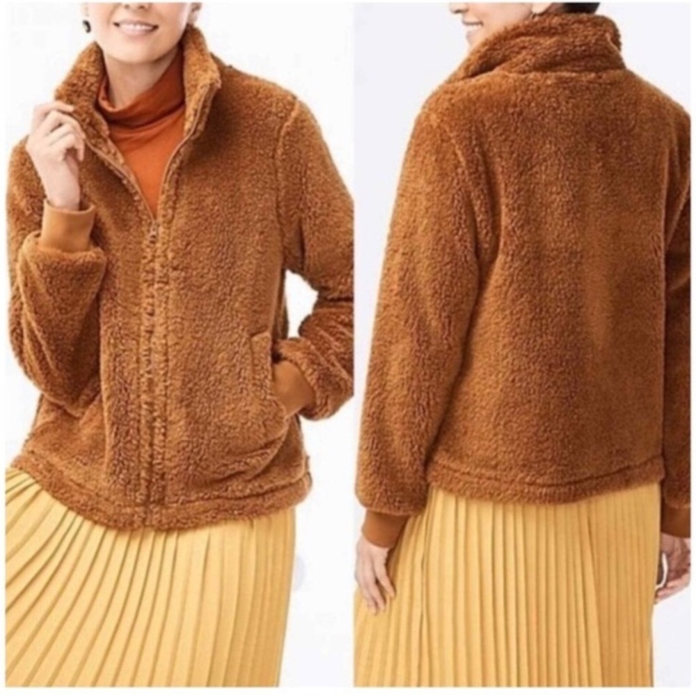 J.Crew teddy style jacket. Super soft. Size XS.